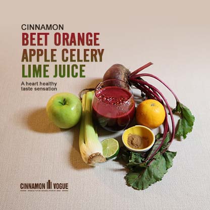 Cinnamon Beet Orange Apple juice 